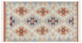 Bavlnený kelímový koberec 80 x 150 cm viacfarebný DILIJAN Beliani