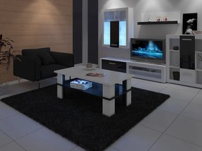 Konferenčný stolík Fernhill 2 (biela + lesk čierny). Vlastná spoľahlivá doprava až k Vám domov. 780010