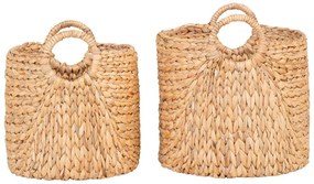 Košíky v súprave 2 ks z vodného hyacintu ø 35x37 cm Passo – House Nordic