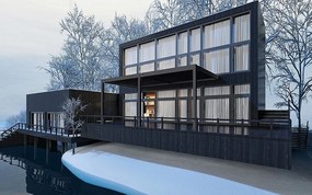 Záhradná hliníková pergola do steny 6x3 m (antracit)