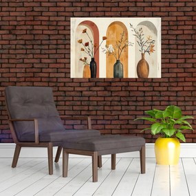 Obraz - Vázy v oblúkoch (90x60 cm)