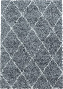 Ayyildiz, AKCIA: 120x170 cm Kusový koberec Alvor Shaggy 3401 grey, šedá, obývacia izba