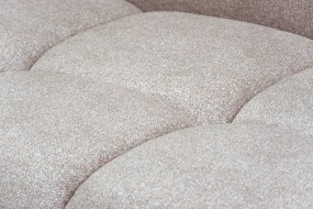 Rozkladacia rohová sedačka Lerio pravá - svetlobéžová hydrofóbna pletenina Blur 02