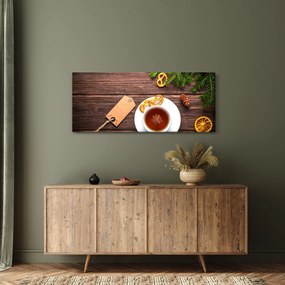 Obraz - hrnček s dekoráciami (120x50 cm)