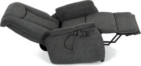 Polohovacie kreslo sivé, elektrické TV-L8963 GREY2