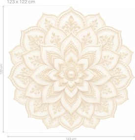 Zlatá lotosová mandala arch 46 x 46 cm