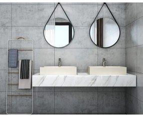 Sapho - Umývadlo na dosku 58x36 cm betón/béžová