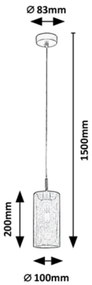 Rabalux - Luster na lanku 1xE14/25W/230V