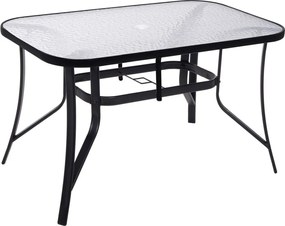Záhradný stôl SPRINGOS GF1014​​​​​​​ - čierny