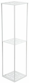 STOJAN NA KVETINÁČ DOUBLE FRAME 100X24X24 CM BIELA