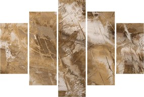 Obraz - Hnedá abstrakcia (150x105 cm)