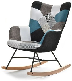 Kreslo Sibyla (patchwork + buk biely). Akcia -18%. Vlastná spoľahlivá doprava až k Vám domov. 1110397
