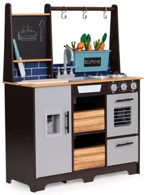 Veľká drevená kuchynka pre deti s doplnkami, ECOTOYS