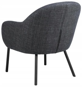 Křeslo Spencer lounge tmavě šedé