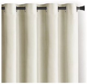 Krémovobiely zamatový dimout záves 140x270 cm Eyelets – Restilo