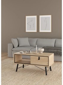 Konferenčný stolík v prírodnej farbe 48x102 cm Ry – Tvilum