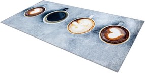 Protišmykový koberec / behúň ANDRE 33300 sivý / hnedý