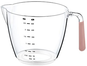 Plastová odmerka 0,5 l ružová