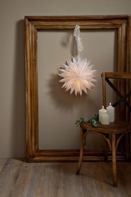STAR TRADING Závesná svietiaca hviezda Dis White 40 cm