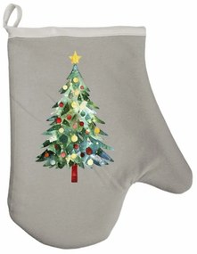 Vianočná kuchynská rukavica Twinkle EMI, hnedá