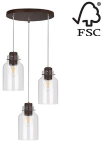 Spot-Light 1760376R - Luster na lanku ALESSANDRO 3xE27/60W/230V