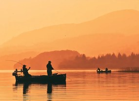 Manufakturer -  Tapeta Fishermen on boats