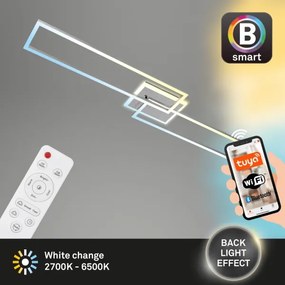 Brilo - LED Stmievateľný prisadený luster FRAME 2xLED/20W/230V Wi-Fi Tuya + DO