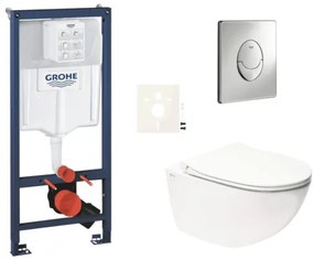 Závesný wc set do ľahkých stien / predstenová montáž SAT Infinitio SIKOGRSIN11SA
