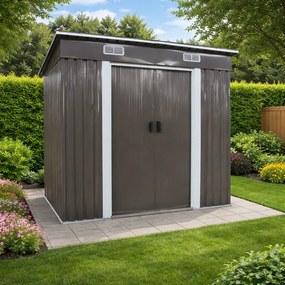 Záhradný domček BestBerg BBSH-407G / 2,8 m² / 130 x 213 x 191 cm / sivá