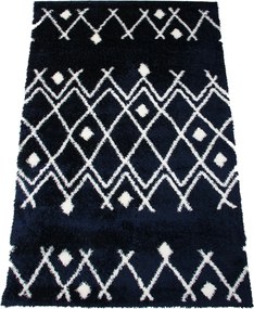 Koberec Boho 590 NAVY BLUE/CREAM rozmery koberec: 120x170 cm