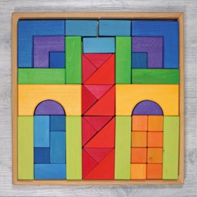 Grimm's - Základná drevená stavebnica - 46 ks