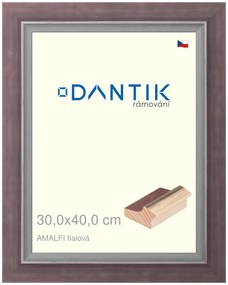 DANTIK rám na obraz 30x40 | AMALFI fialová (Plexi Čiré)