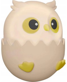 LED RGBW Stmievateľná detská dotyková lampa LED/1W/5V USB 1200 mAh sova ružová
