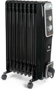 G21 Olejový radiátor Bromo, 9 rebier, 2000 W, čierna, M