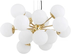 Argon 5048 - Luster na lanku SATELITE PLUS 15xE27/15W/230V zlatá