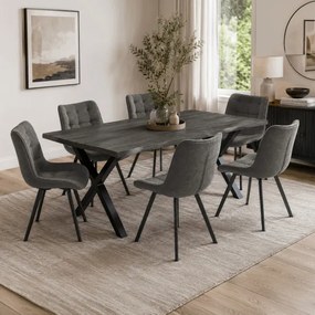 Jedálenská stolička sivá HC-V3068 GREY2