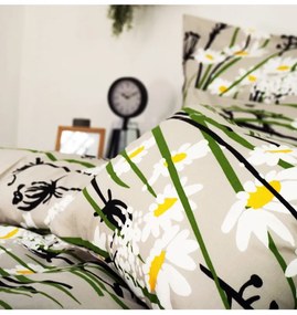 Obliečky bavlnené Margarétky EMI, Vankúš 45x45