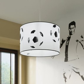 Detské závesné svietidlo Ball A, 1x plastové tienidlo so vzorom, (fi 40cm)