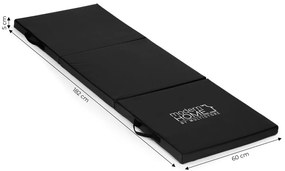 Gymnastický matrac čierny 182 x 60 cm