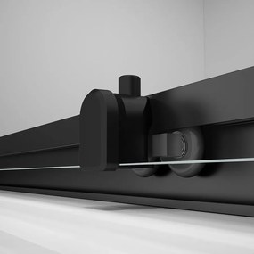 Polysan Polysan, EASY BLACK sprchové dvere 1000mm, číre sklo, EL1015B