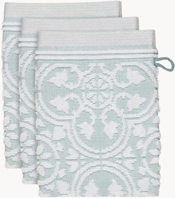 Uteráky na umývanie zo žakárového bavlneného froté Tile de Pip, 3 ks