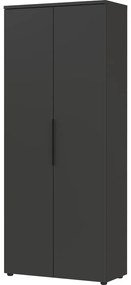 Antracitová šatníková skriňa 81x197 cm Mailand – Germania