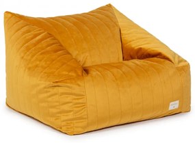 Sedací vak kreslo Nobodinoz Chelsea: Velvet Farniente Yellow