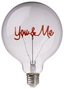 BRIGHT LIGHT LED Žiarovka "You & Me" - ružová