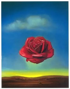 Umelecká tlač Meditative Rose, 1958, Salvador Dalí, (24 x 30 cm)