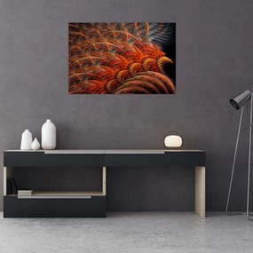 Obraz - Abstraktná imitácia peria (90x60 cm)