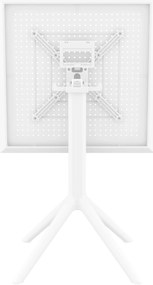 Skladací stôl Sky square - biela