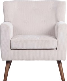 Kreslo Kioni látka cord - krémová