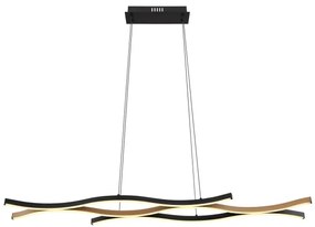 Globo 67206HW - LED Luster na lanku GERONIMO LED/35W/230V čierna/hnedá