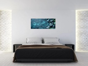 Obraz - Kamene tvaru srdca (120x50 cm)